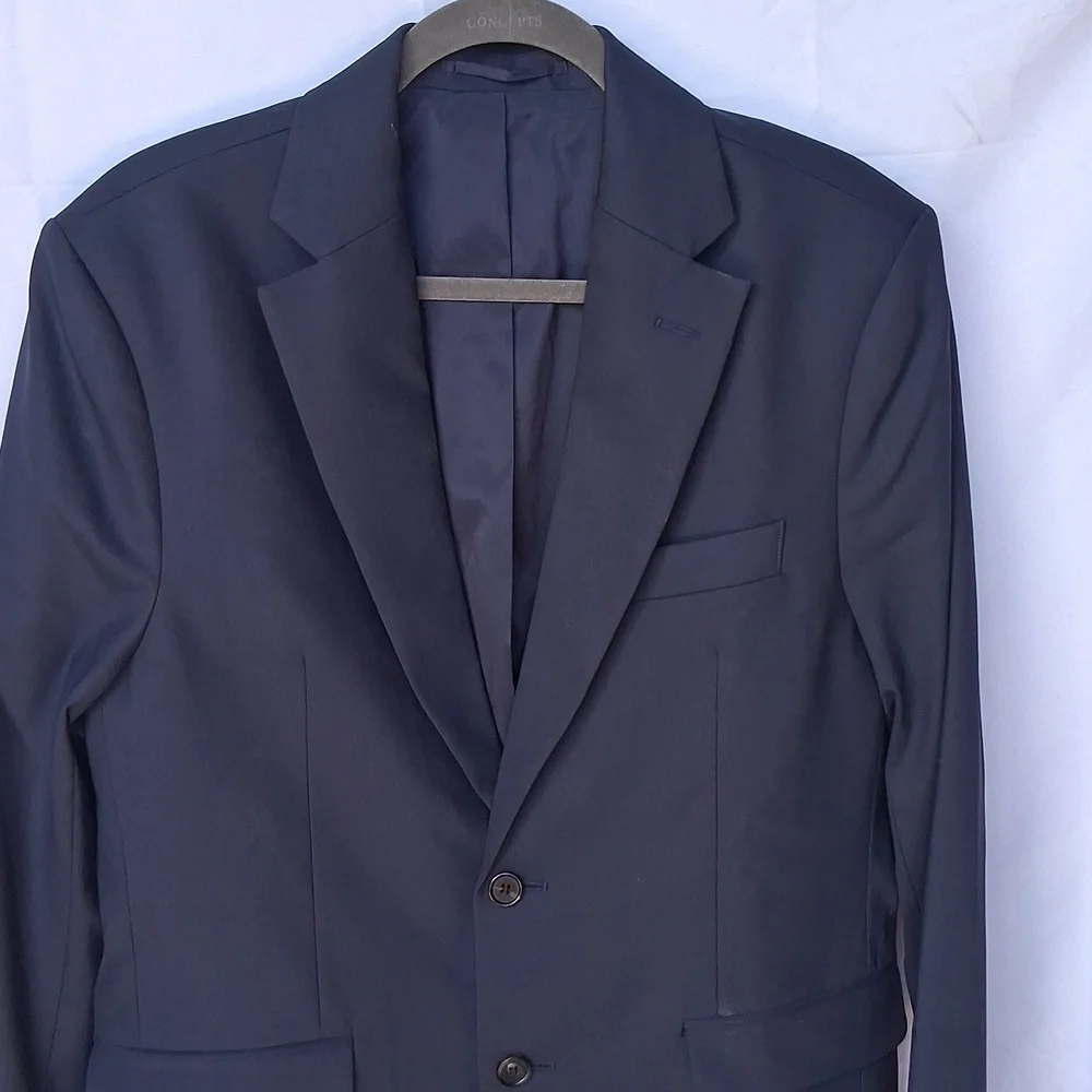 Quince Stretch Wool Blazer Navy  Premium Italian Wool S